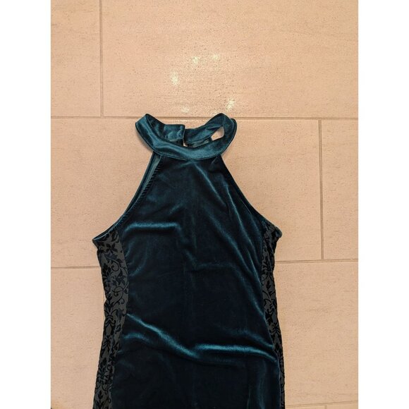 Forest Green Velvet Dress no tag see measurements holiday party - Picture 3 of 6